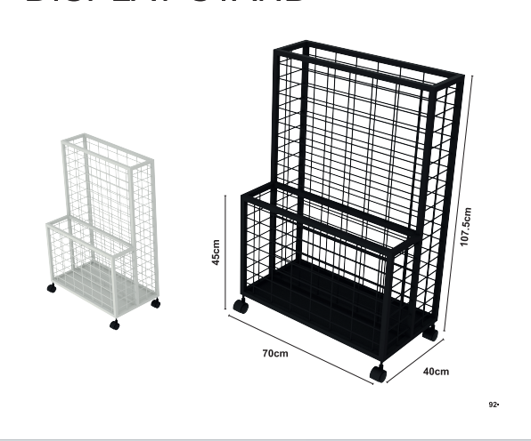 Lumină Tube Display Stand