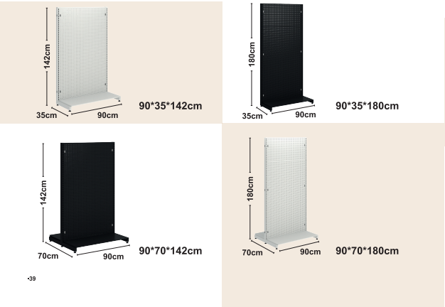 Pegboard Frame Max rafturi